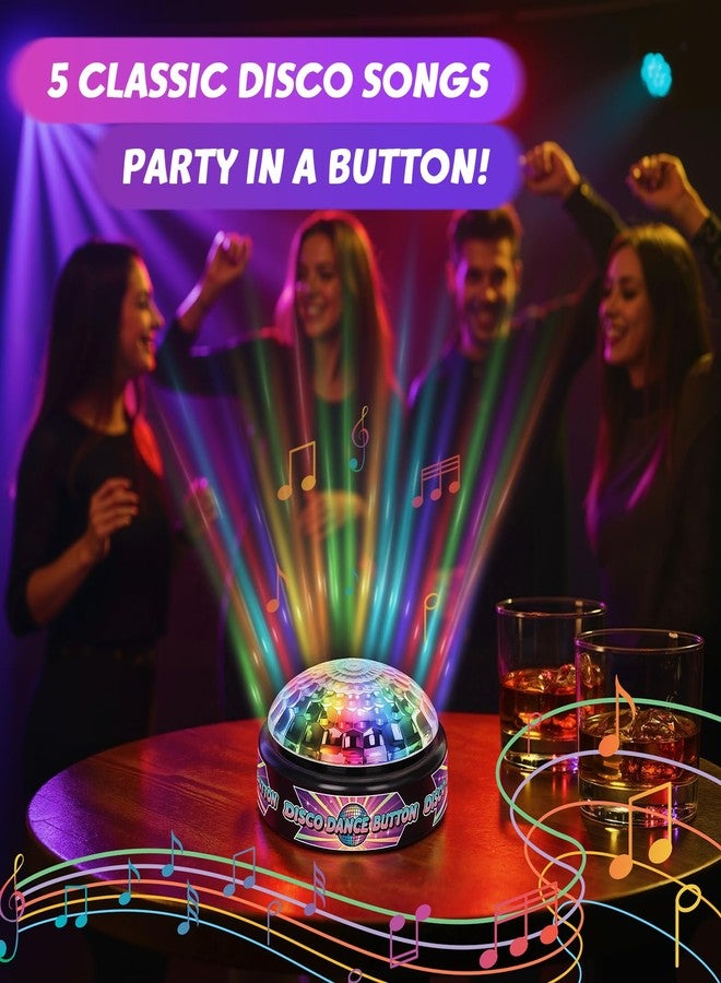 FunisFun Disco Dance Button with 5 Classic Disco Songs, Funny Sound Button for Party Supplies, Novelty Toys for Playing Jokes, Gag Gifts for Office Coworkers and Adults - Image 3